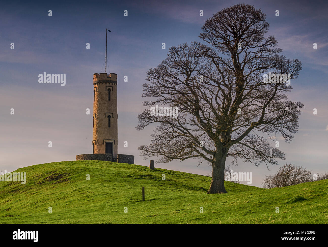 La liste B Folie, Binns Tower (aka "la folie d'un alyell' et 'le pari'), dans le parc de la maison de l'Binns, dans le West Lothian. Construit comme le resul Banque D'Images