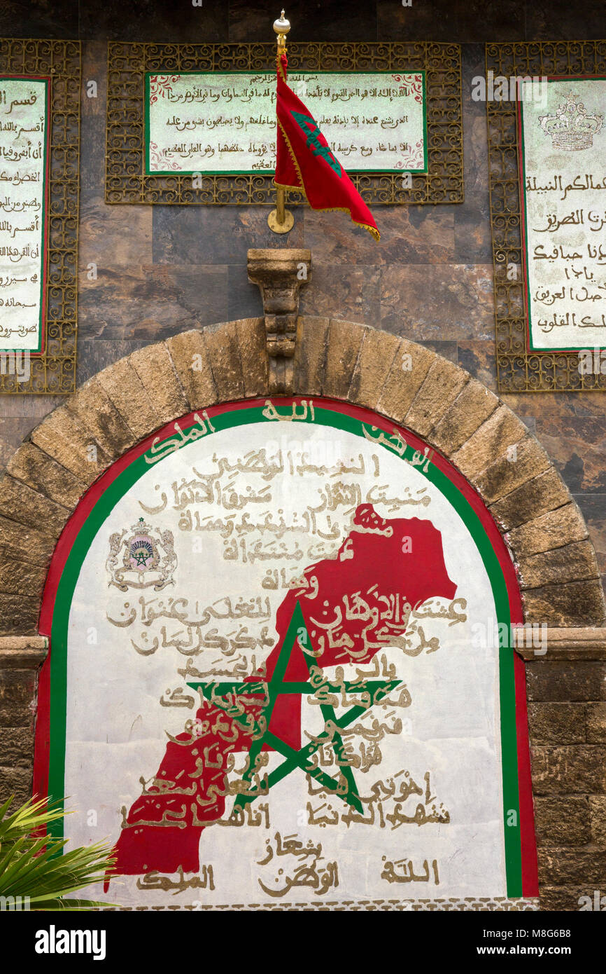 Maroc, Casablanca, Medina, à côté du souvenir patriotique Boulevard Felix Houphouet Boigny Banque D'Images