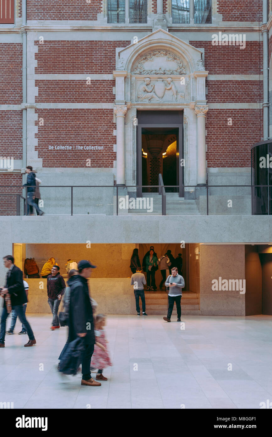 Le Rijksmuseum à Amsterdam, Pays-Bas. Banque D'Images