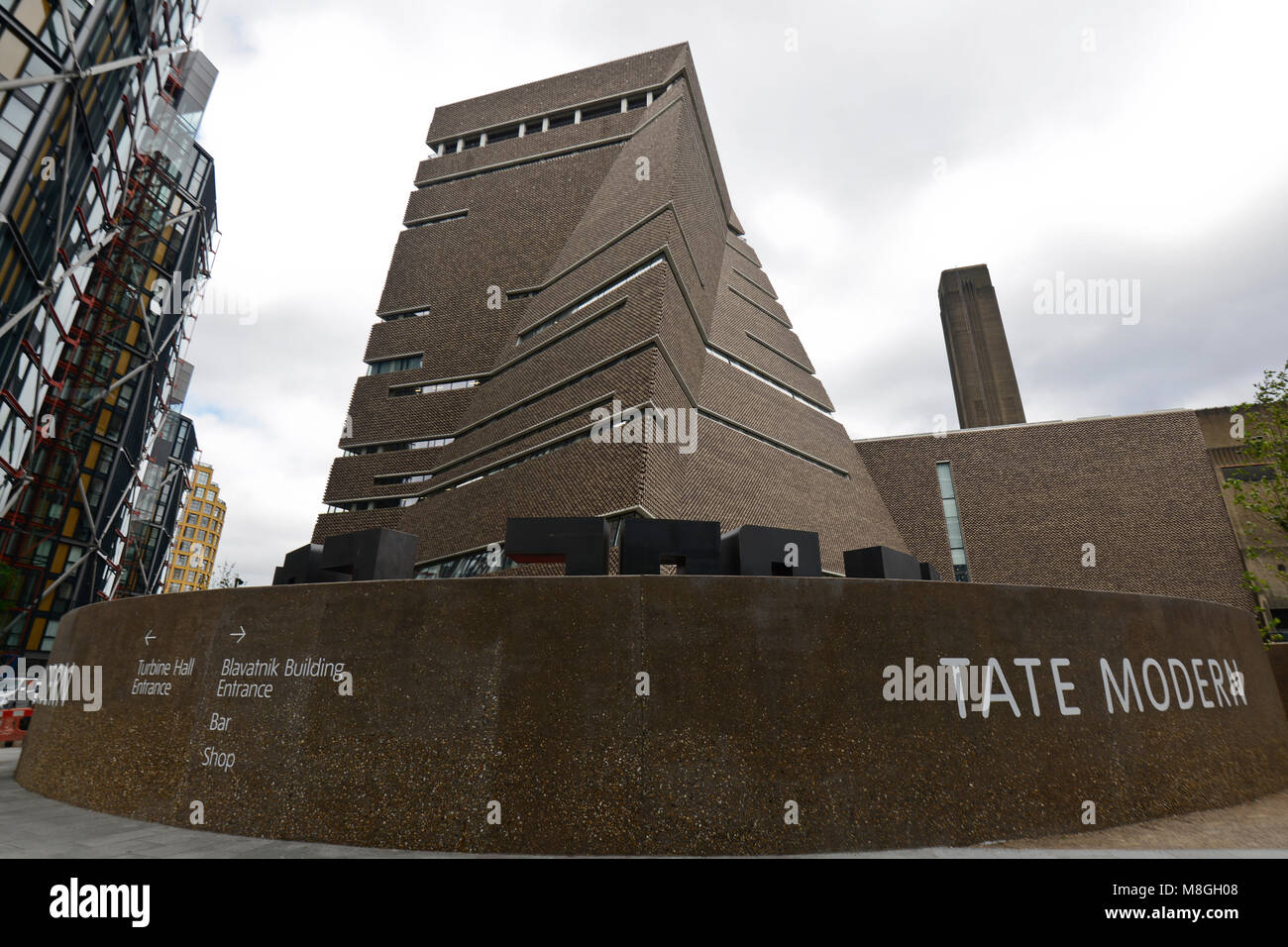 Tate Modern Gallery, Londres. Vue latérale. Banque D'Images