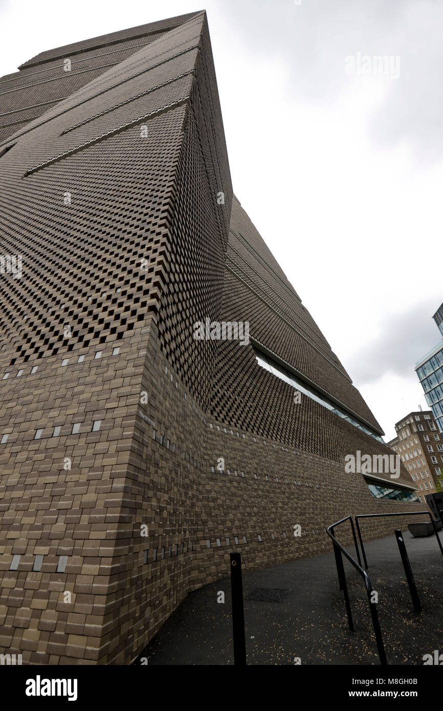 Tate Modern Gallery, Londres. Vue latérale. Banque D'Images