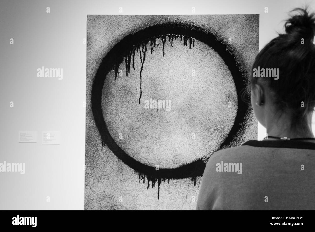 Exposition des oeuvres de Takashi Murakami, Garage Museum, le 6 janvier 2018, la Russie Moscou Banque D'Images