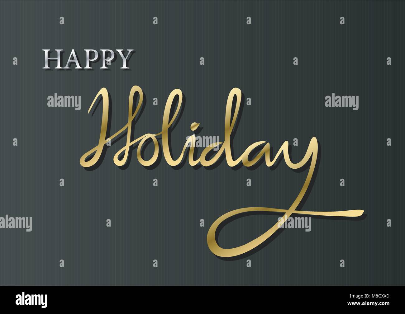 Vecteur de conception de carte de souhaits happy holiday Illustration de Vecteur