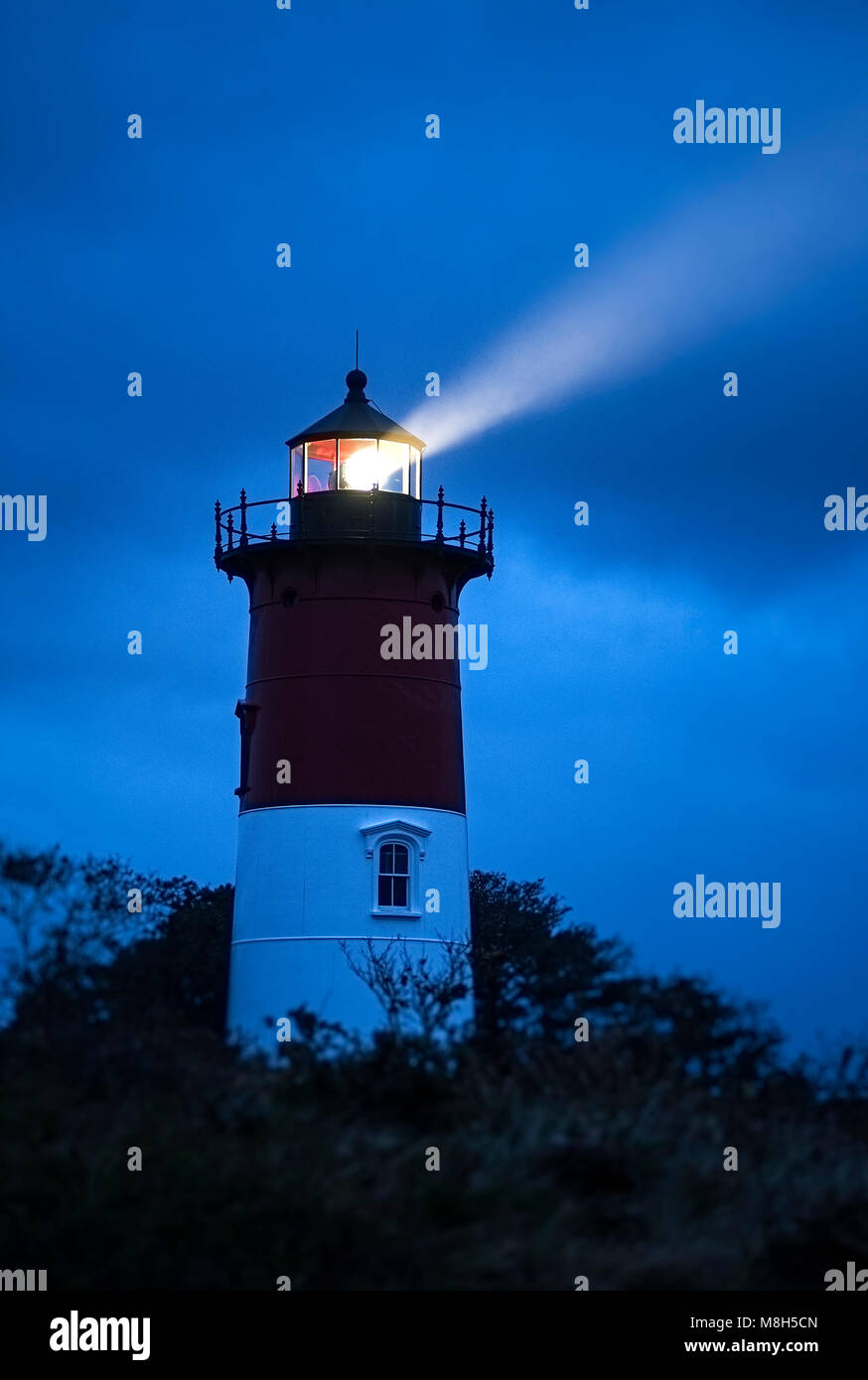 Nauset Lighthouse Durant Une Nuit De Tempête Eastham Cape - 