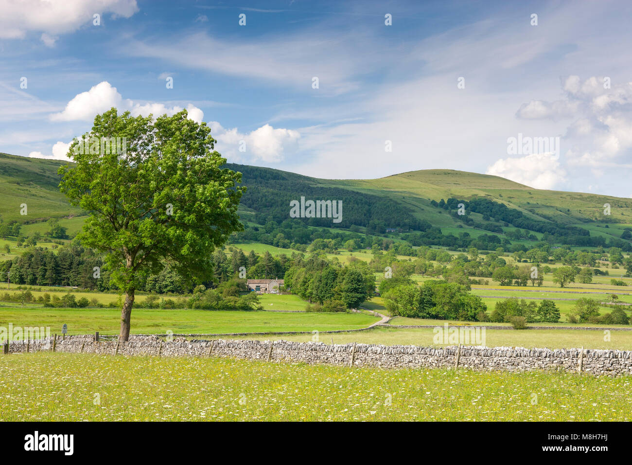 La vallée de Castleton Hope High Peak Derbyshire en Angleterre Banque D'Images