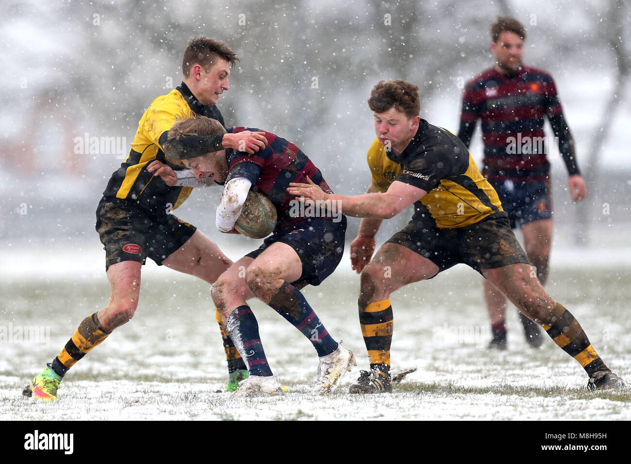 Braintree vs RFC RFC est de Londres, Londres 3 Division Nord-Est Rugby Union au Club House le 17 mars 2018 Banque D'Images