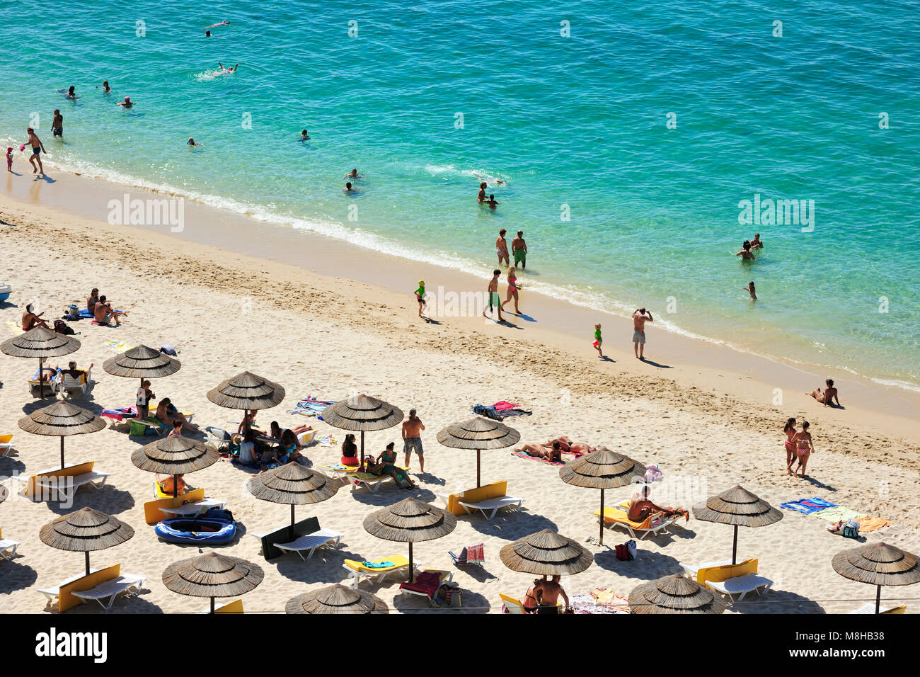 Galapos beach. Parc Naturel d'Arrabida, Setubal. Portugal Banque D'Images