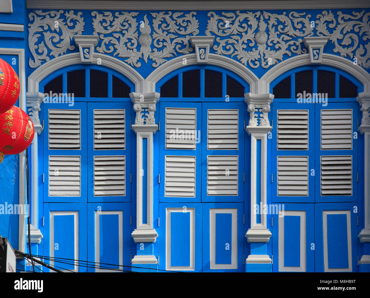 La Thaïlande, Phuket, Phuket Town, sino-portugese architecture, Banque D'Images