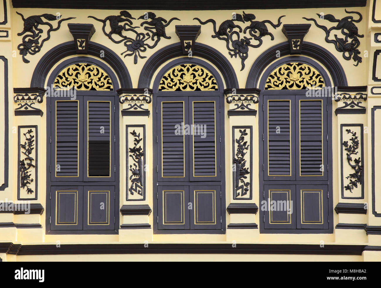 La Thaïlande, Phuket, Phuket Town, sino-portugese architecture, Banque D'Images