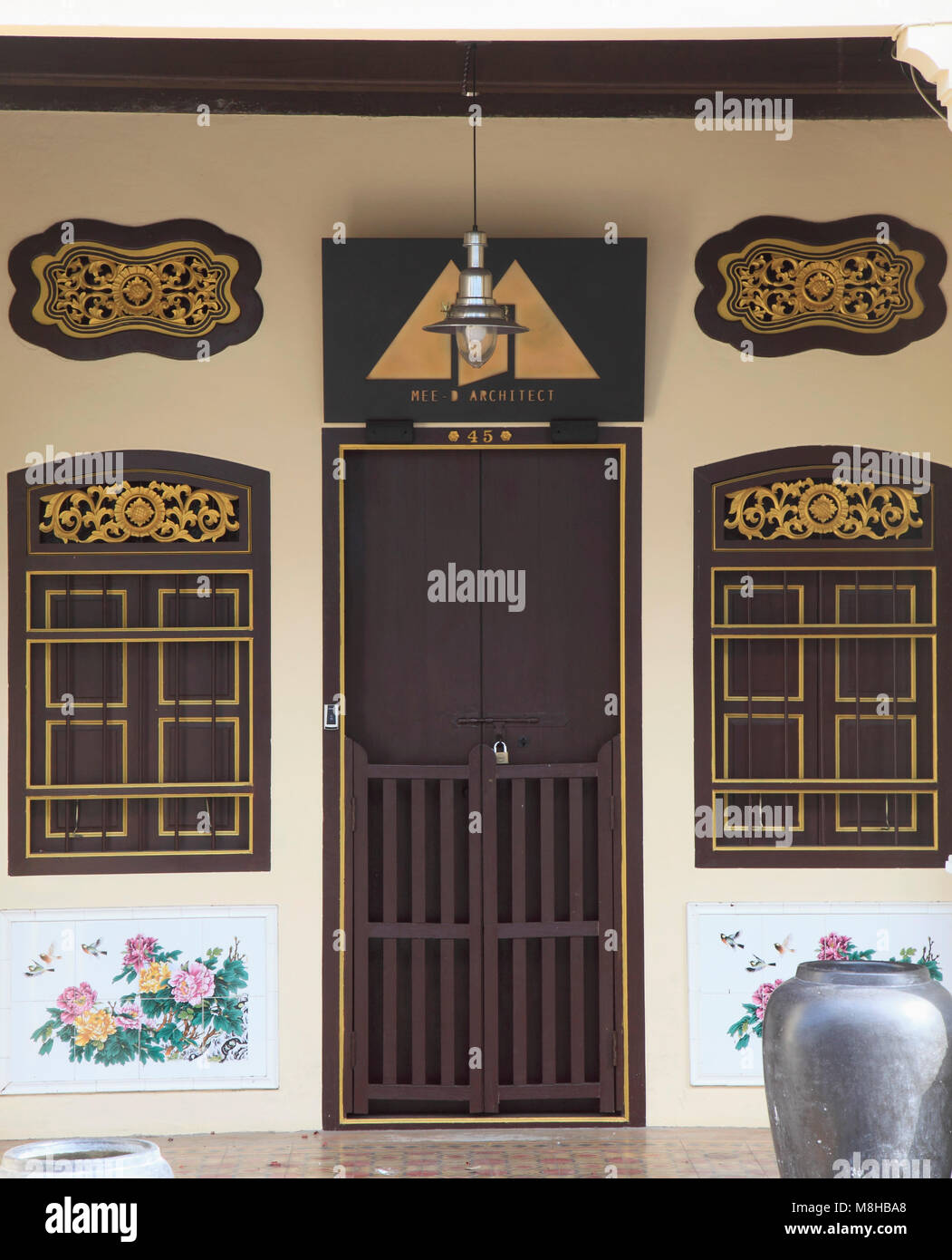 La Thaïlande, Phuket, Phuket Town, sino-portugese architecture, Banque D'Images