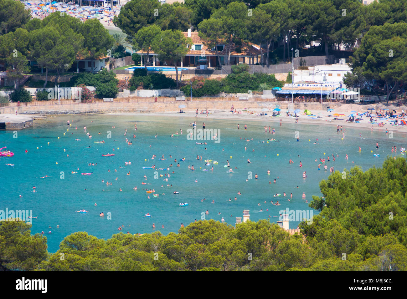 Cala Fornells, Paguera, Majorque, Espagne, Banque D'Images