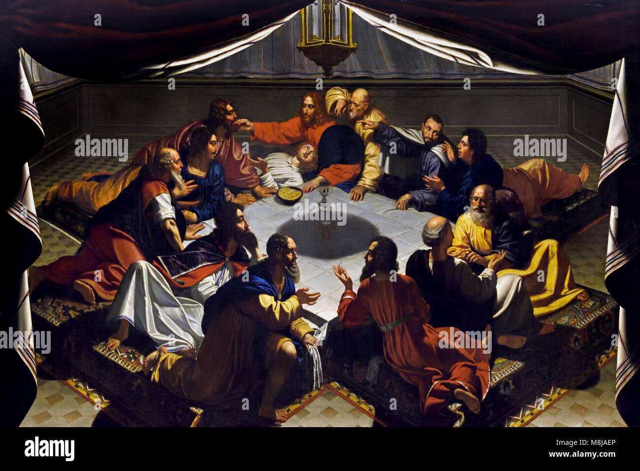 Le repas du Seigneur (Cène) xviie siècle Gérard DOUFFET , 1594-1660, Belgique, Belge, flamande Banque D'Images