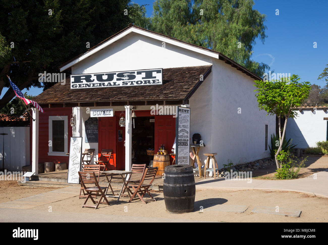 Magasin général de rouille, San Diego State Historic Park, California, USA Banque D'Images