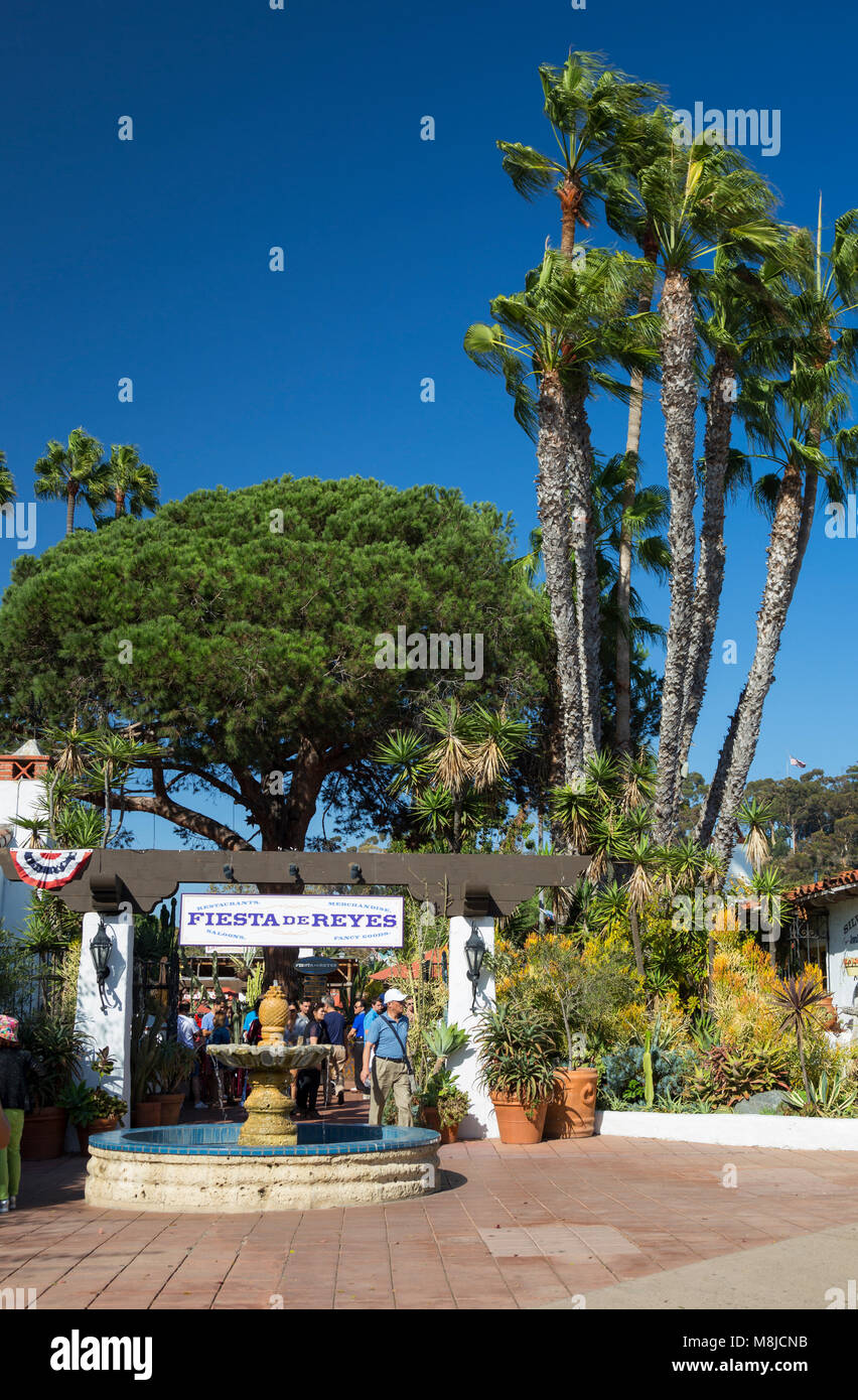Plaza del pasado, Old Town San Diego State Historic Park, San Diego, California, USA Banque D'Images