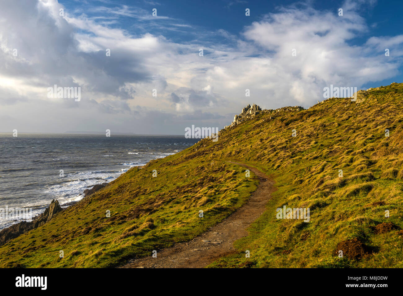 Great British Paysages - Côte Nord du Devon (Morte Morte et Rock Bay) Banque D'Images