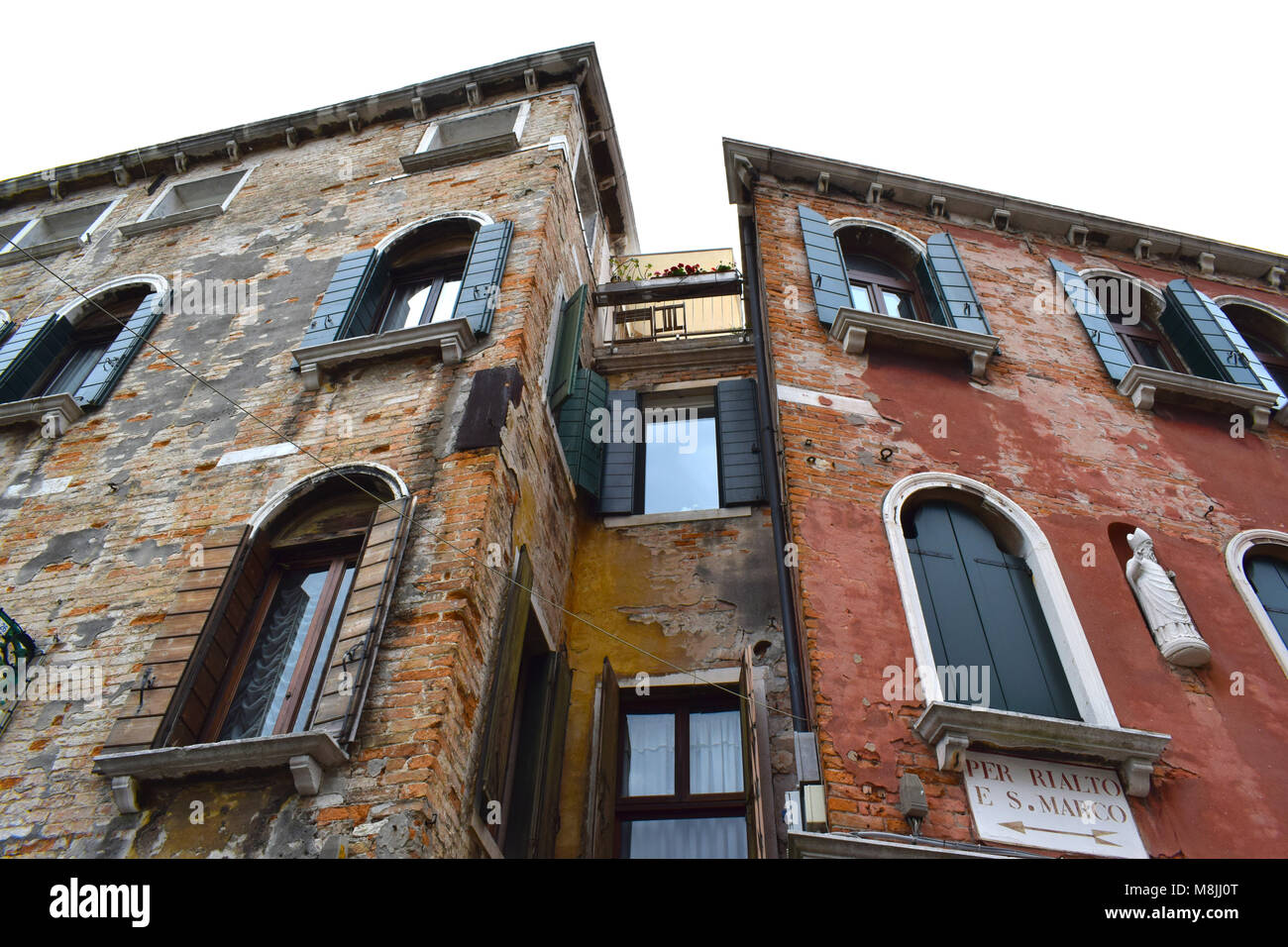 Détails de l'architecture et de la construction de Venise, Italie Banque D'Images