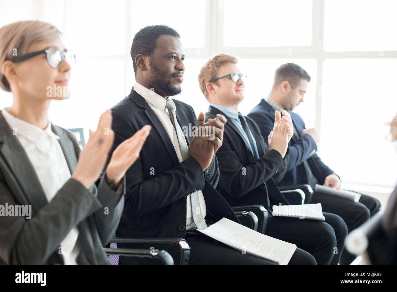 Les gens à la conférence Banque D'Images