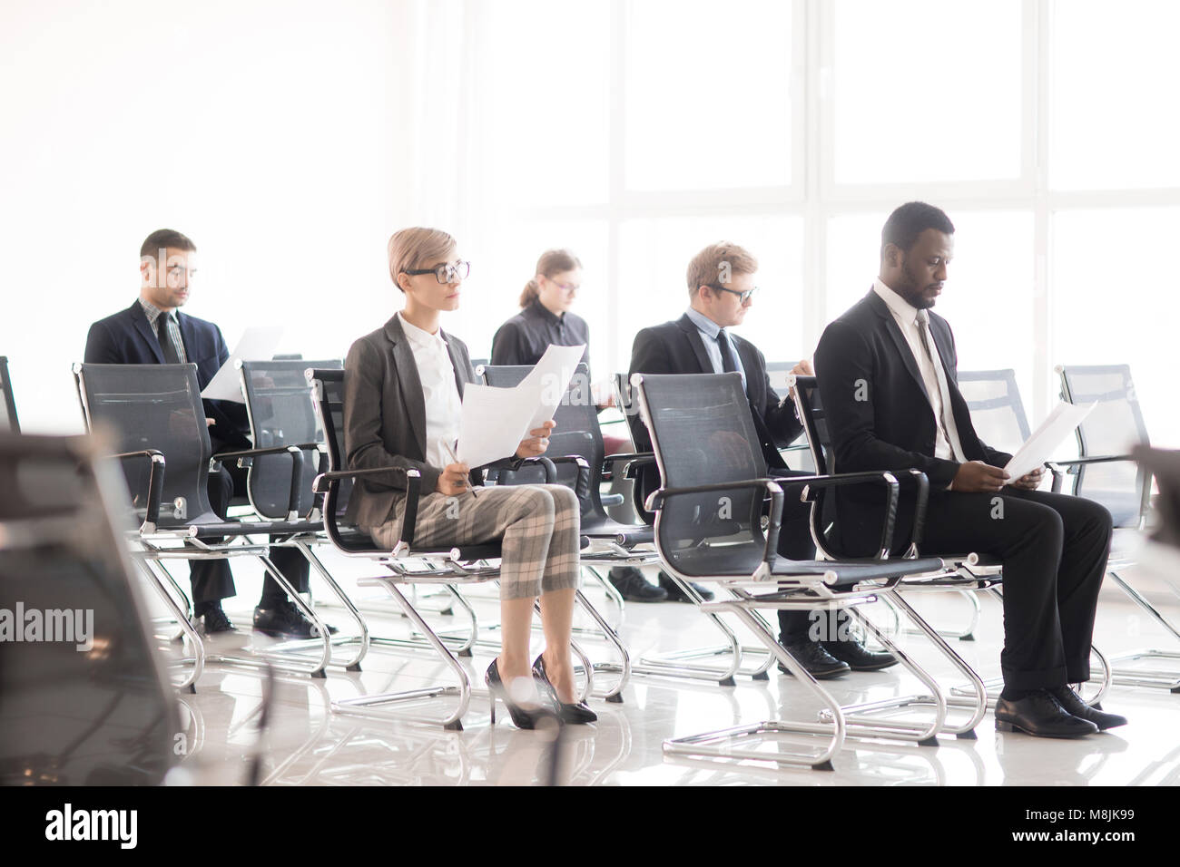 Les participants de la conférence Banque D'Images