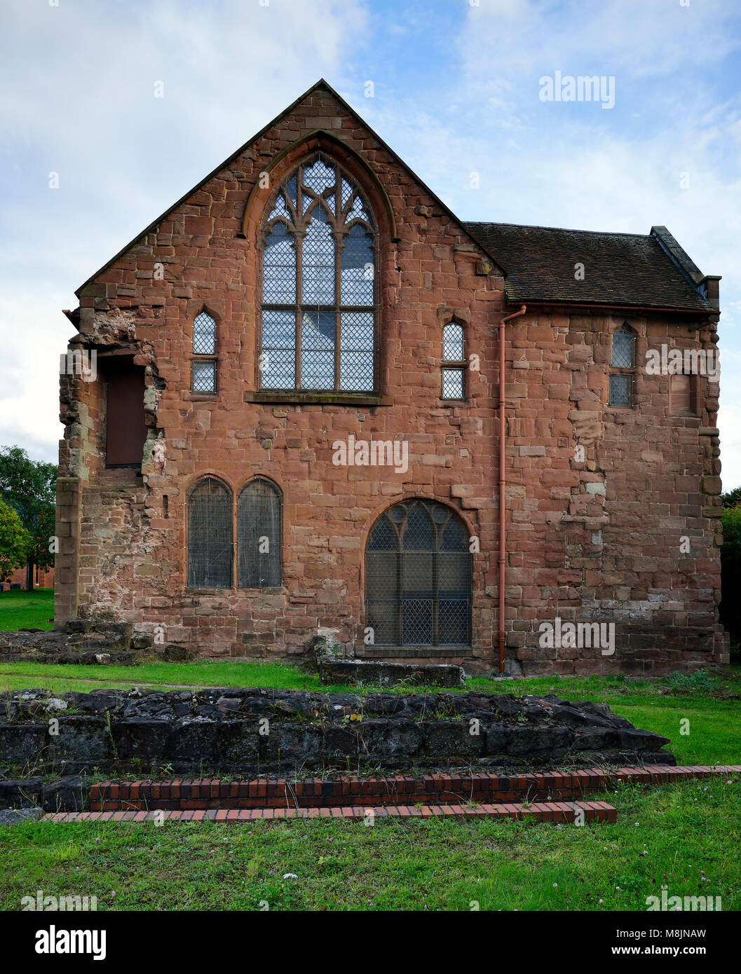Couvent des Carmélites de Whitefriars, bâtiment construit en grès rouge Coventry 1342 Banque D'Images