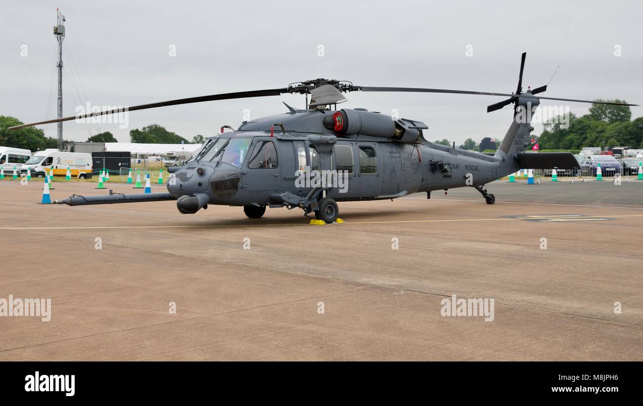 USAF HH-60G Pave Hawk en exposition statique au Royal International Air Tattoo 2017 Banque D'Images