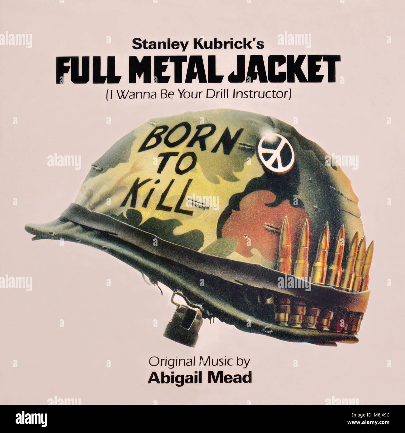 Abigail Mead & Nigel Goulding - pochette originale de l'album en vinyle – Veste en métal complet (I Wanna be Your Drill instructeur) - 1987 Banque D'Images