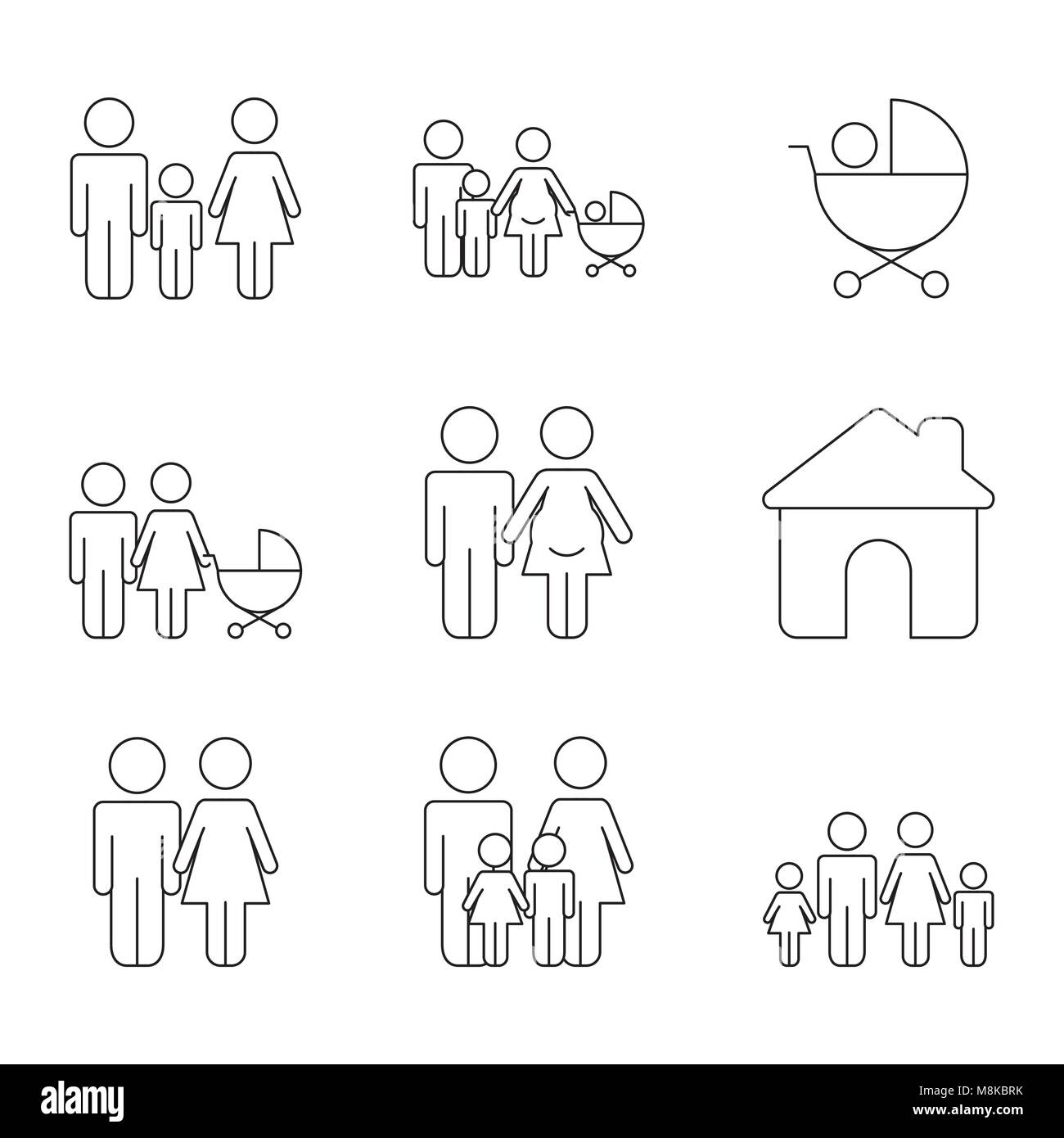 Icônes de modèle infographies Illustration de Vecteur