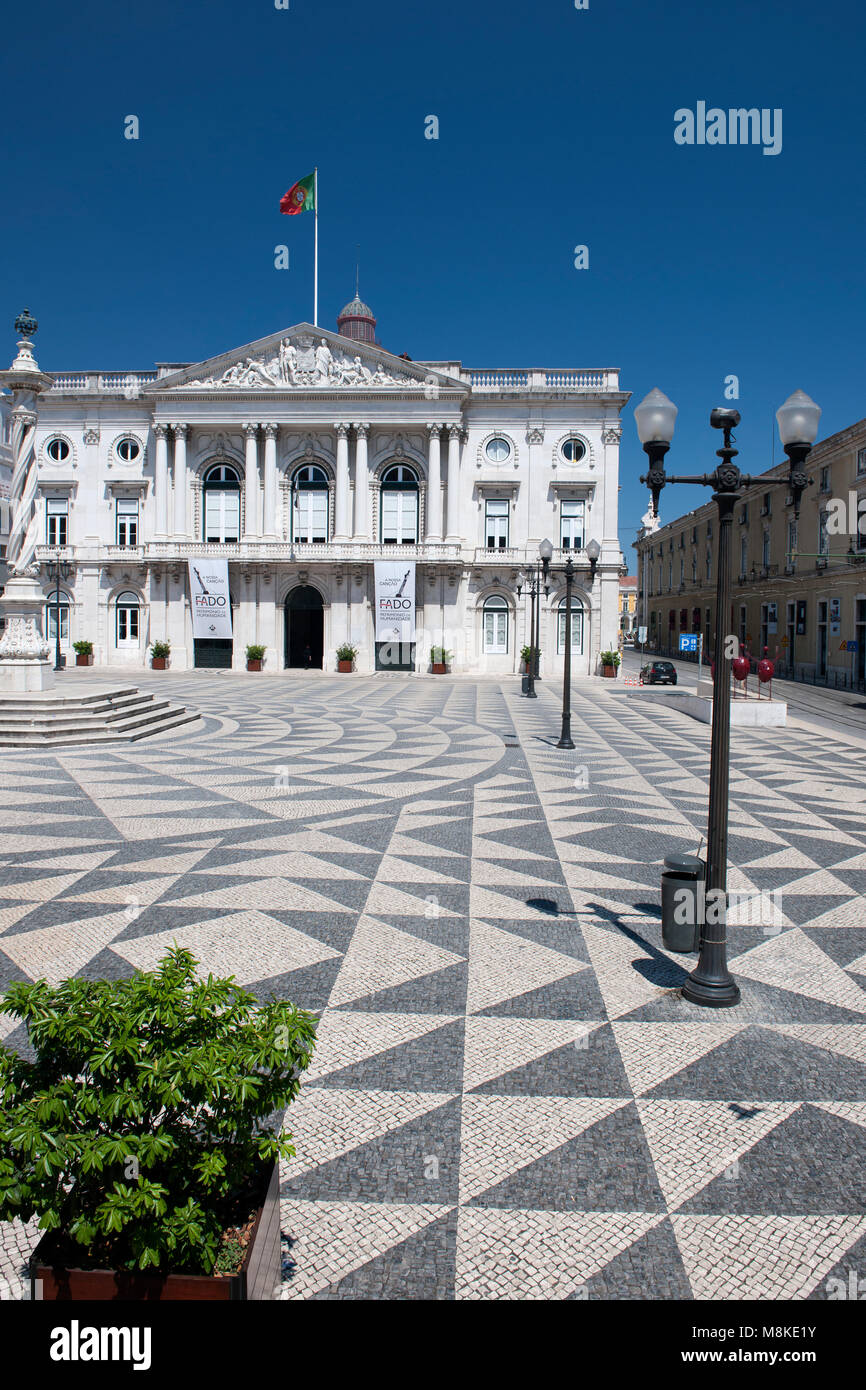Hôtel de ville de Lisbonne, place municipale, Lisbonne, Portugal, Europe. Banque D'Images