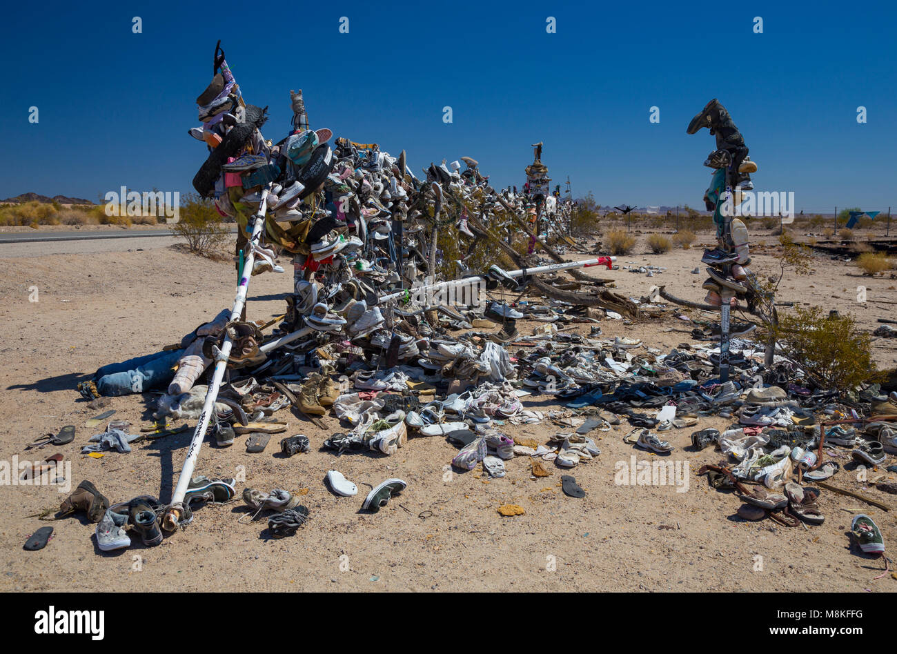 Clôture de la chaussure, du riz, de la Californie, USA Banque D'Images