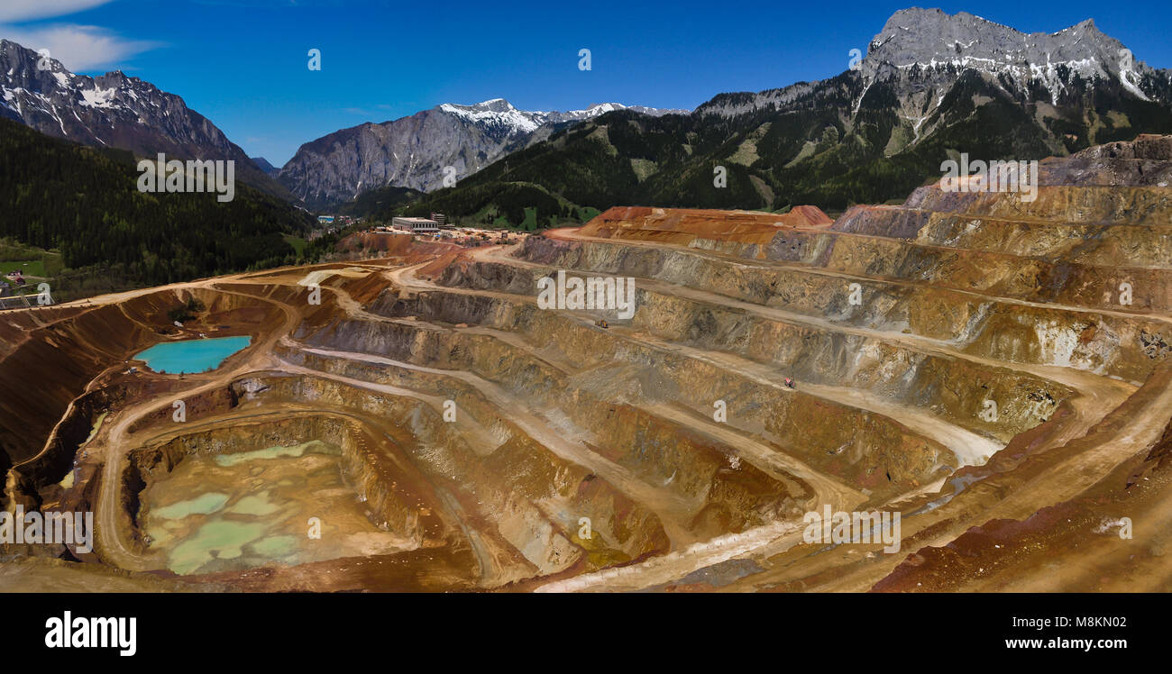 Erzberg Panorama Banque D'Images
