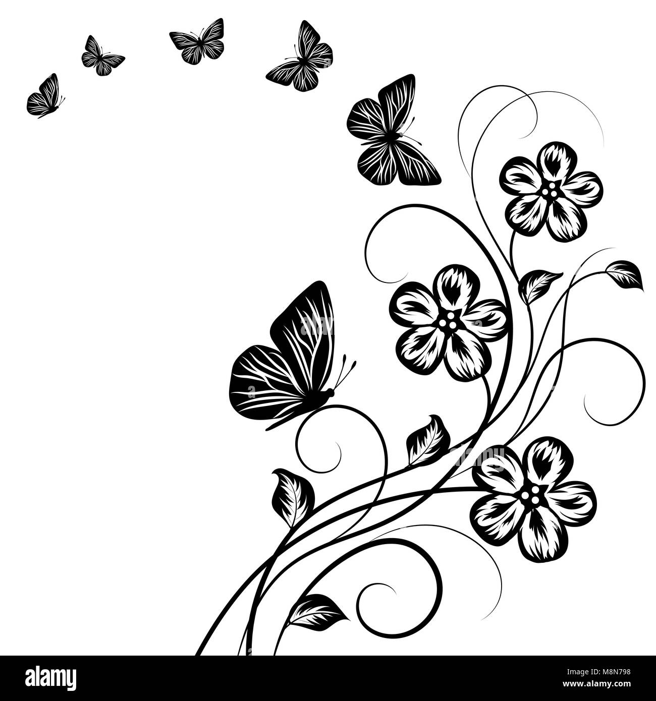 Beau floral background Illustration de Vecteur