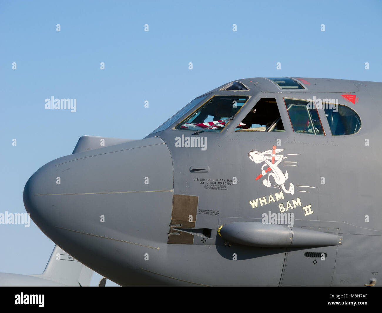 B-52 Stratofortress bombardier de Boeing, Bombardier stratégique de jet à l'aviation internationale et de l'espace salon à Moscou. ZHUKOWSKY - août 16 Banque D'Images