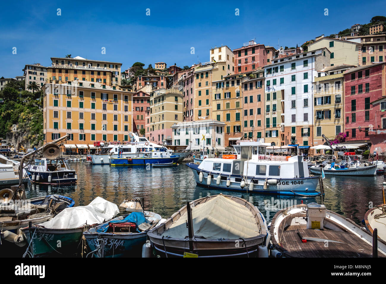 Camogli - la marina - Ligurie - Italie Banque D'Images