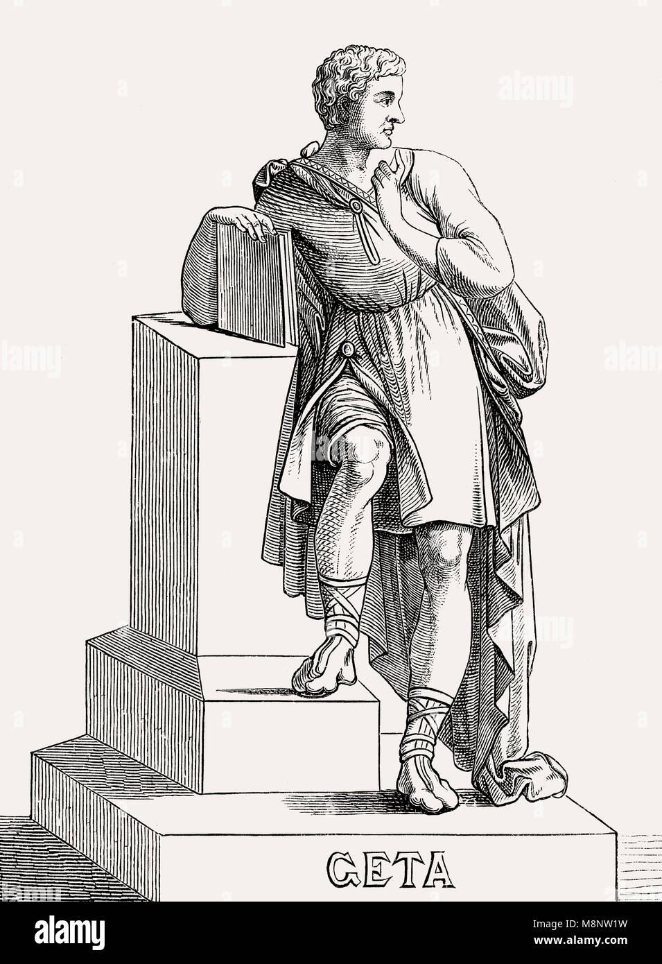 Geta, Publius Septimius Geta ou Lucius, Auguste, 189 - 211, empereur romain Banque D'Images