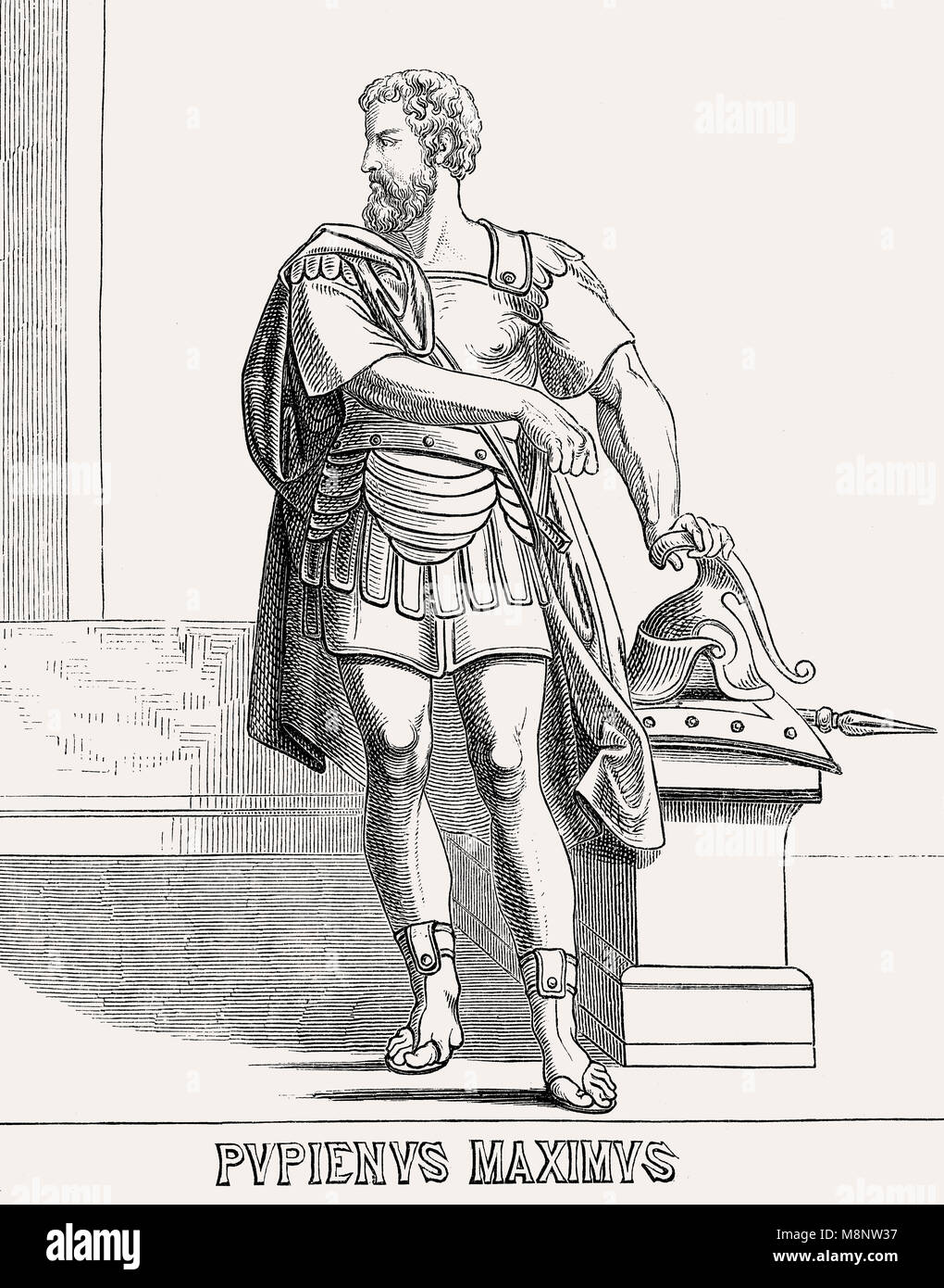 Pupienus Maximus Pupienus, ou, ch. 165/170 - 29 juillet 238, empereur romain Banque D'Images