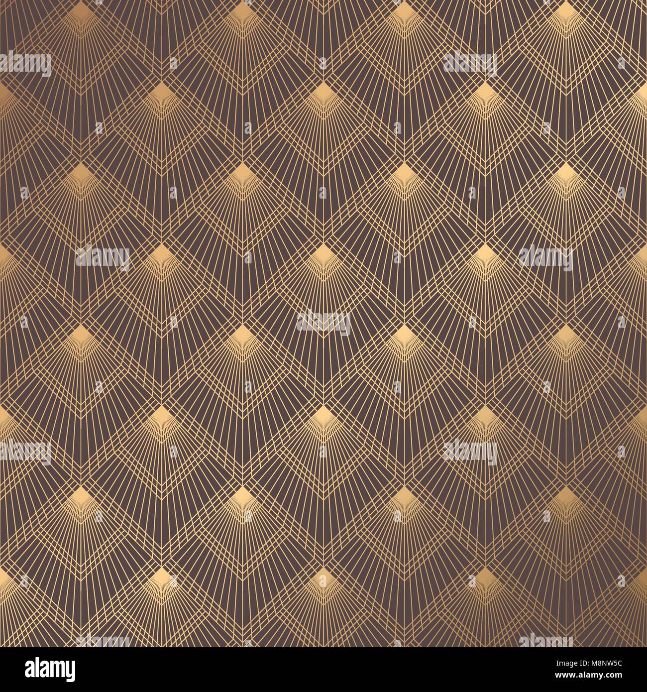 Motif Art Déco Illustration de Vecteur