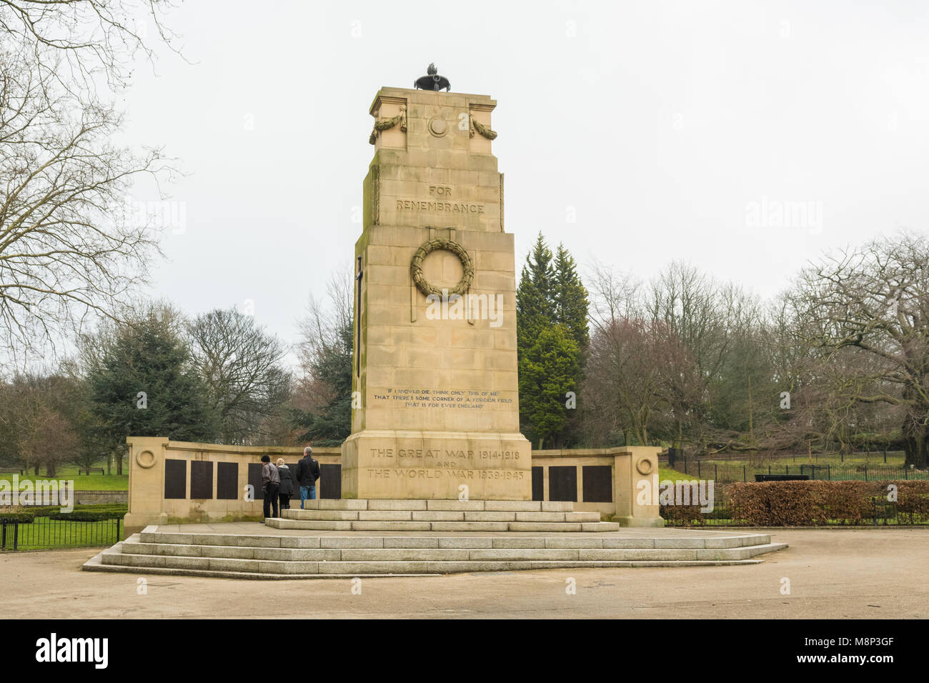 Clifton Park War Memorial, Rotherham, South Yorkshire, Angleterre, Royaume-Uni Banque D'Images