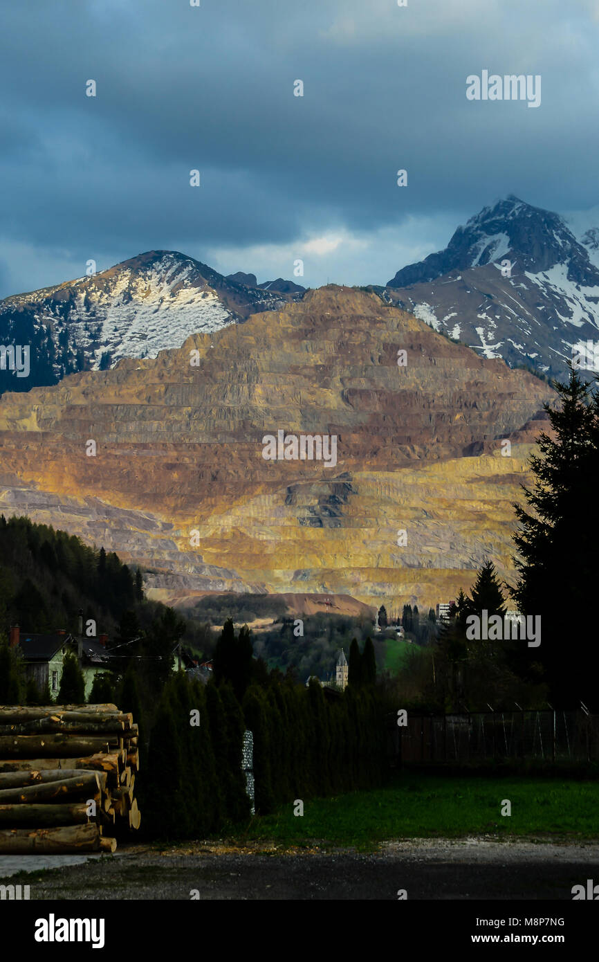 Erzberg in der Bucht Banque D'Images