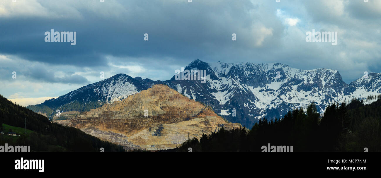 Erzberg in der Bucht Banque D'Images