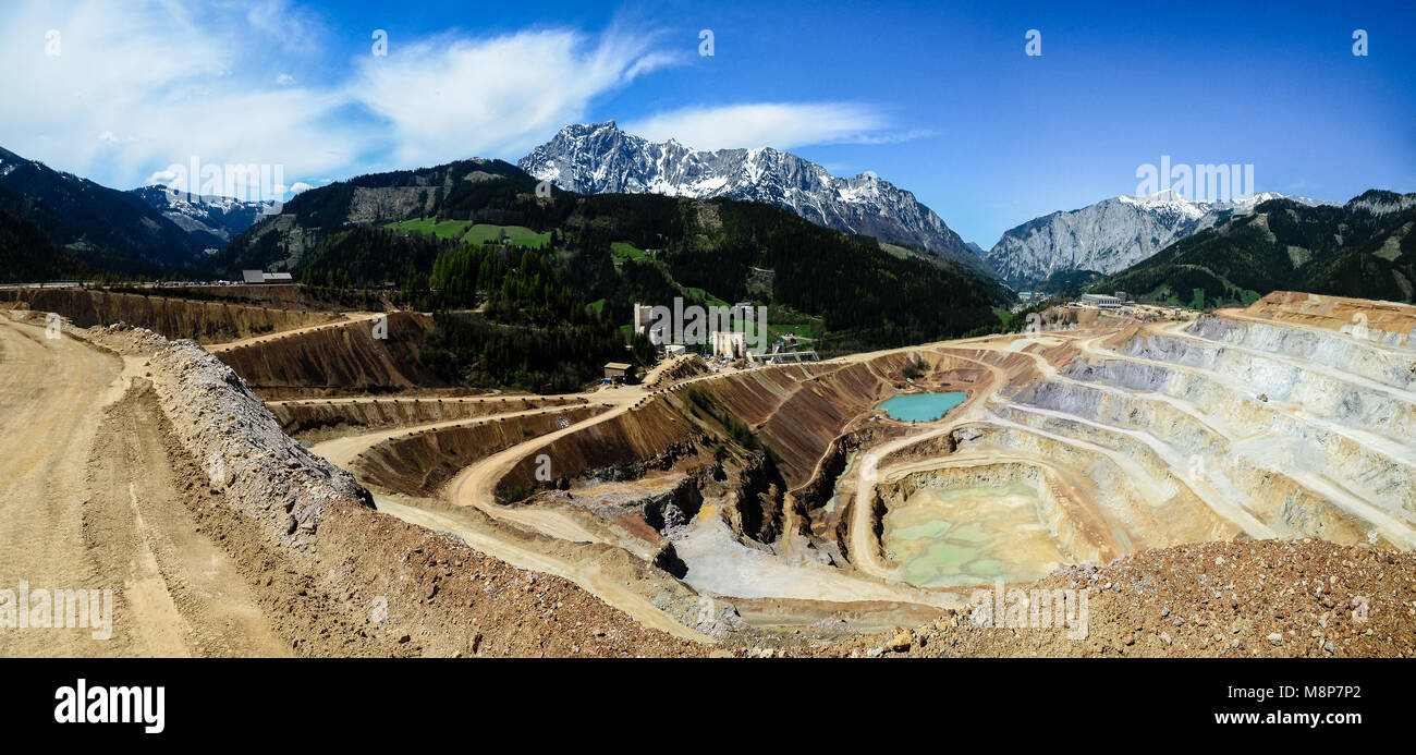 Erzberg in der Bucht Banque D'Images