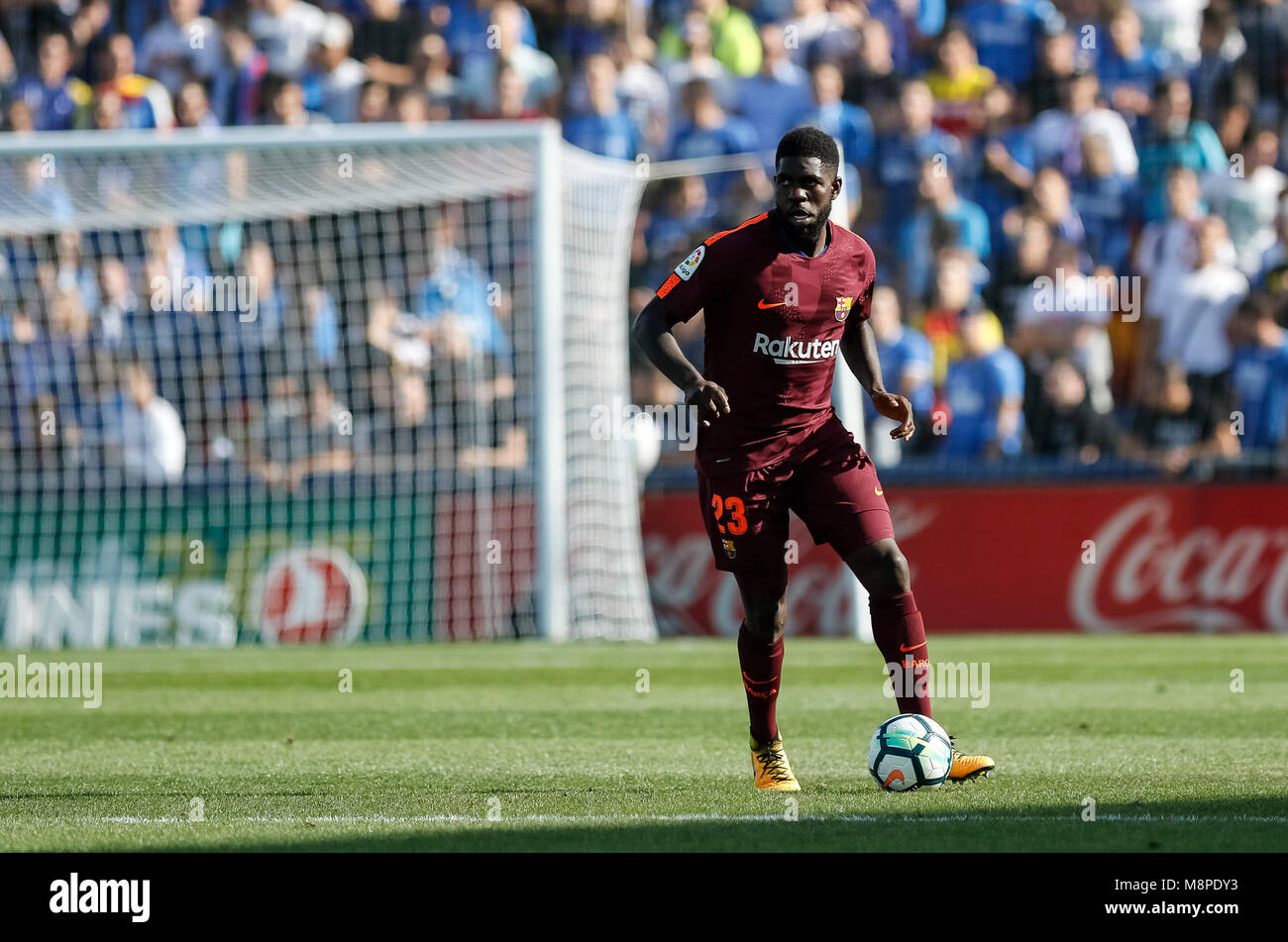 Madrid, Espagne. 16 Septembre, 2017. Match de football LaLiga, Getafe CF vs FC Barcelone au Coliseum Alfonso Perez Stadium. © ABEL F. ROS/ Alamy Stock Banque D'Images