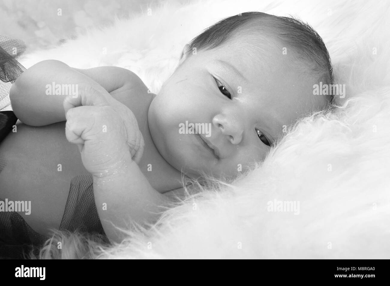 Cutie Naissance Bebe Fille Douce Couverture En Pepiniere Belle Princesse Dormir Detente Photo Stock Alamy