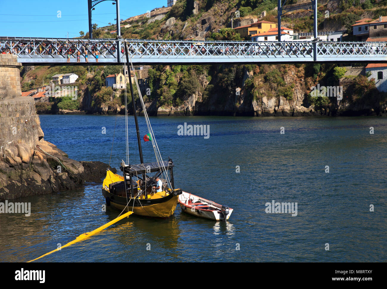 Vue sur le fleuve Douro, Porto, Portugal Banque D'Images