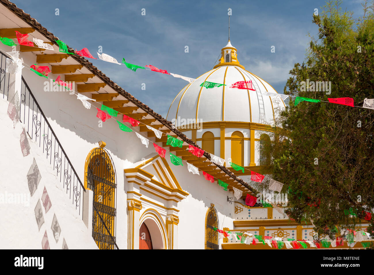 Vue de l'Église Guadalupe à San Cristobal, Chiapas, Mexique Banque D'Images