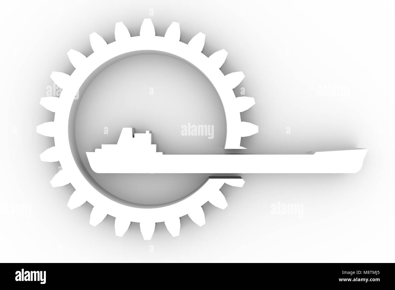 Pignon avec cargo Banque D'Images