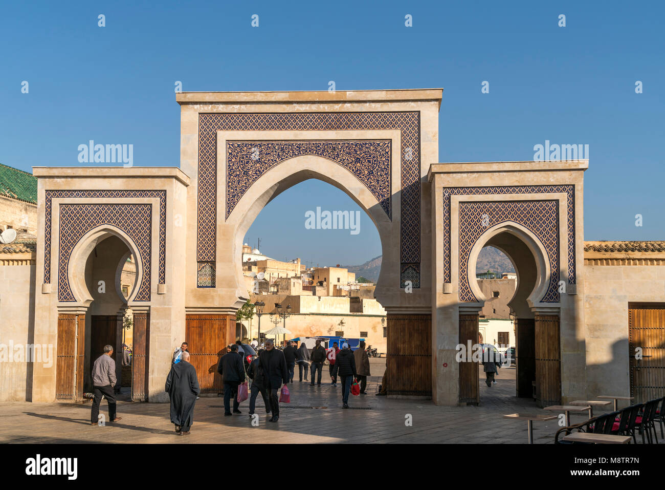 Stadttor Bab R'CIF à Fes, Königreich Marokko, Afrika | porte de ville Bab dans Fes Rcif, Royaume du Maroc, l'Afrique Banque D'Images
