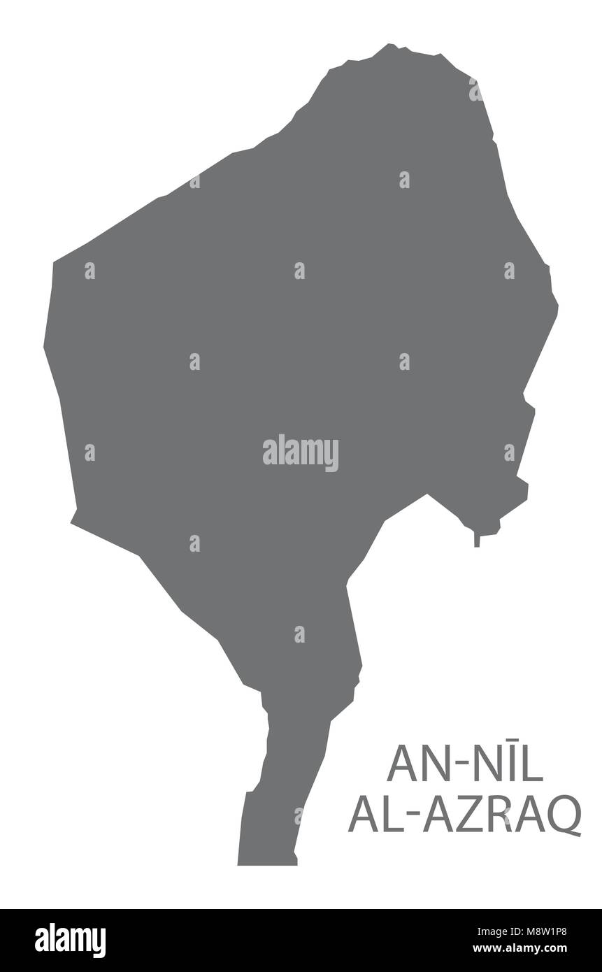 An-Nil al-Azraq Carte du Soudan forme gris illustration Illustration de Vecteur