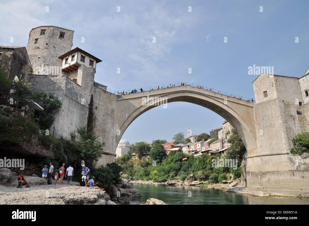 T-shirt Mostar Bosnie-Herzégovine, Unisexe Adulte, Manches Courtes, Noir, Neuf Avec étiquettes