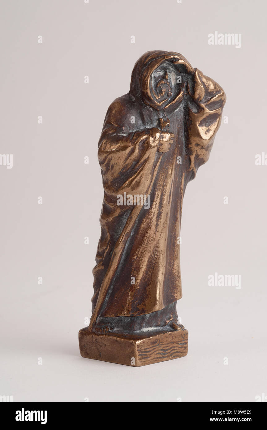 Charles Sykes mascot St Christopher Bronze 11cm de haut Banque D'Images