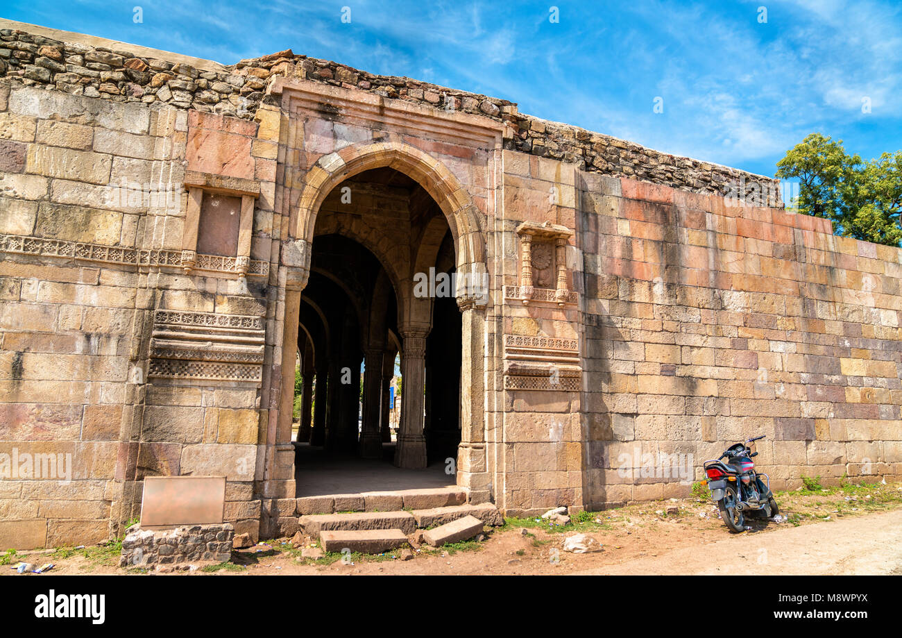 Mandvi Custom House au Parc archéologique de Champaner-Pavagadh. Site du patrimoine mondial de l'UNESCO dans le Gujarat, Inde Banque D'Images