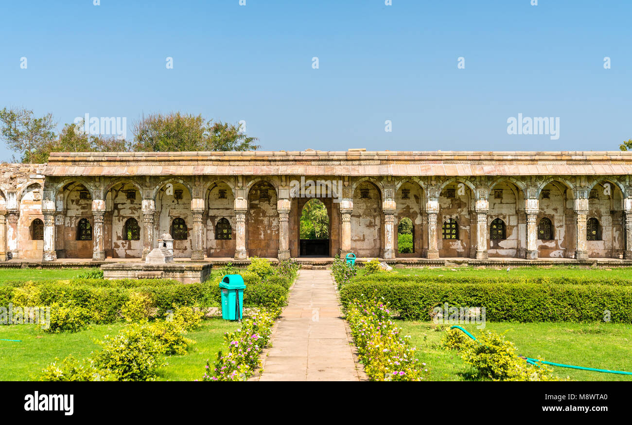 Jami Masjid, une attraction touristique au Parc archéologique de Champaner-Pavagadh - de l'état du Gujarat en Inde Banque D'Images